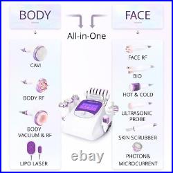 10in1 Cavitation 40K Ultrasonic Vacuum Facial Skin Care Body Slimming Machine US
