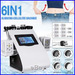 110V 6in1 Ultrasonic Vacuum Cavitation RF Frequency Body Slim Cellulite Machine