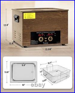 15L Professional Ultrasonic Cleaner, 4 gal Industrial Auto Cleaning Machine