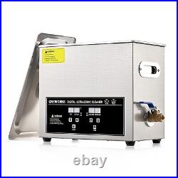 1.6 gal Ultrasonic Cleaner Digital Sonic Cavitation Machine, Stainless Steel