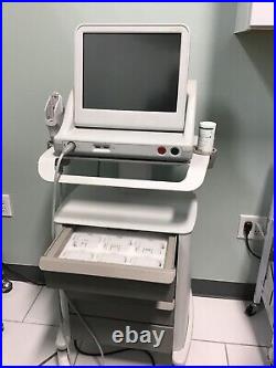 2018 Ultherapy System with cart, hand piece, stencils, pencils, books, transduce