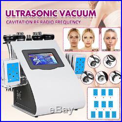 220V 6 in1 Ultrasonic Cavitation RF Skin Lift Vacuum Lipo Laser Slimming Machine