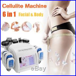 220V 6in1 Laser Vacuum Ultrasonic Cavitation 40K RF Body Slim Cellulite Machine