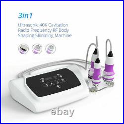 3In1 Ultrasonic 40K Cavitation Radio Frequency RF Body Slimming Fat Burn Machine