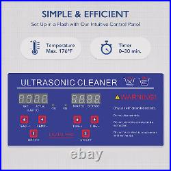 3L Stainless Steel Ultrasonic Cleaner 60W Sonic Cavitation Machine with Heater