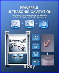 3L Ultrasonic Cleaner, 0.8 gal Digital Sonic Cavitation Machine, 120W Stainle