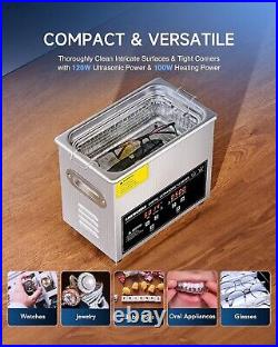 3L Ultrasonic Cleaner, 0.8 gal Digital Sonic Cavitation Machine, 120W Stainle