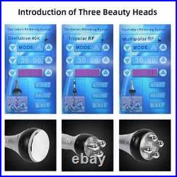 3in1Cavitation Ultrasonic Body Slimming Machine RF Beauty Device Facial Massager