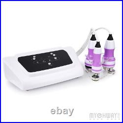 3in1 3 Probes Ultrasonic Cavitation Handles 1MH Facial Clean Body Slim Machine