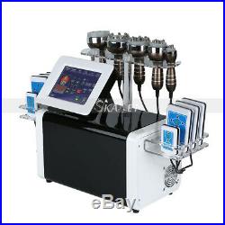 40k Ultrasonic Liposuction Cavitation 8 Pads Laser Vacuum RF Slimming Machine