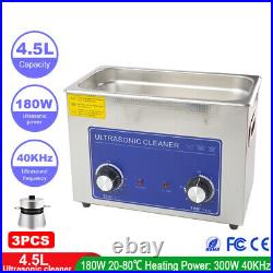 4.5L Ultrasonic Cleaner 180W Ultrasonic Cleaner Powerful Temperature Knob
