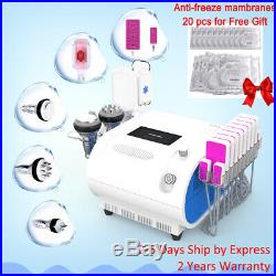 4 In 1 Ultrasonic Cavitation RF Fat Freeze Cooling Vacuum Body Slimming Machine