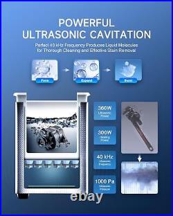 4 gal Ultrasonic Cleaner with He. 360W 15L Stainless Steel Cleaning Machine