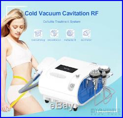 4in1 Fat Freeze Ultrasonic 40K Cavitation Octupole RF Cold Vacuum Slim Machine