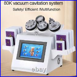 5IN1 Vacuum Ultrasonic 80K Cavitation RF Radio Frequency Body Beauty Machine