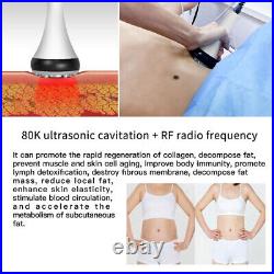 5IN1 Vacuum Ultrasonic 80K Cavitation RF Radio Frequency Body Beauty Machine