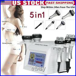 5In1 Ultrasonic Cavitation 40K Multipolar RF Vacuum Body Slim Beauty Machine USA