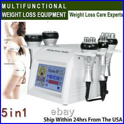 5In1 Ultrasonic Cavitation 40K Multipolar Vacuum Body Slimming Beauty Machine US
