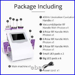 5/6/8/9 in1 Cavitation 40K Vacuum RF LED Slimming Beauty Machine Salon Home use