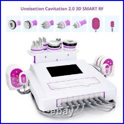 6IN1 Ultrasonic Cavitation 40K RF Vacuum Bdoy Slimming Fat Loss Machine Home USA