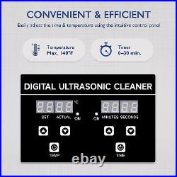 6L Ultrasonic Cleaning Machine 180W Sonic Cavitation Machine with Heater Timer