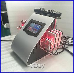 6-1 Ultrasonic Cavitation Radio Frequency Lipo laser Vacuum Body Shaping Machine