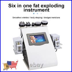 6 In 1 40K Ultra-sonic Cavitation Vacuum RF LED Laser Body Slimming Machine Home