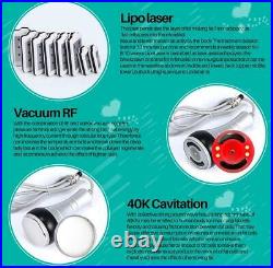 6 In 1 40K Ultrasonic Liposuction Cavitation Vacuum Laser Radio Slimming Machine