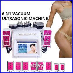 6 in 1 40K Ultrasonic Machine Cavitation Radio Frequency Cellulite Massage Skin