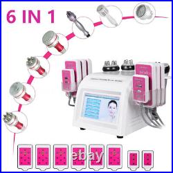 6 in 1 Ultrasonic Machine Cavitation Radio Frequency Cellulite Massage Skin