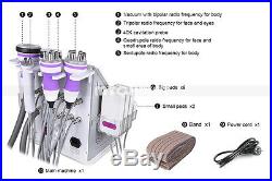 6in1 Cavitation Radio Frequency RF Vacuum Ultrasonic Cellulite Slimming Machine