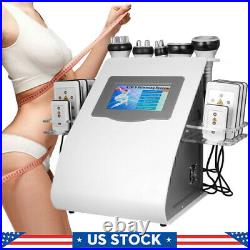 6in1 Cavitation Ultrasonic Radio Frequency Lipo Laser Slimming Cellulite Machine