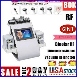 6in1 RF Ultrasonic Cavitation Radio Frequency Vacuum Cellulite Slimming Machine
