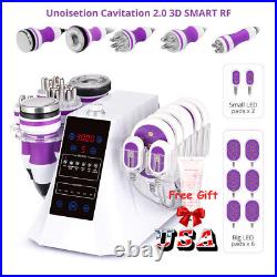 6in1 Ultrasonic 40K Cavitation RF Vacuum Cellulite Removal Slimming Machine US