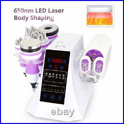 6in1 Ultrasonic Cavitation 40K LED Laser Lipo Vacuum RF Body Slimming Machine