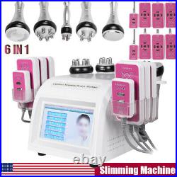 6in1 Ultrasonic Cavitation Lipo Vacuum Slimming Body Skin Tighten Beauty Machine