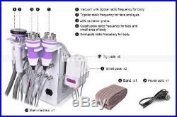 6in1 Ultrasonic Cavitation Machine Radio Frequency Vacuum RF Slimming Spa&Home