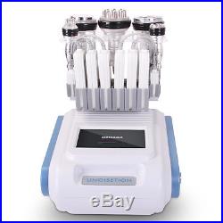6in1 Ultrasonic Cavitation Radio Frequency RF Bio Vacuum Cellulite Slim Machine