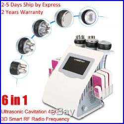 6in1 Ultrasonic Cavitation Radio Frequency RF Vacuum Cellulite Slimming Machine