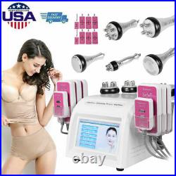 6in1 Ultrasonic Cavitation Radio Frequency Slimming Body Beauty Machine Vacuum F