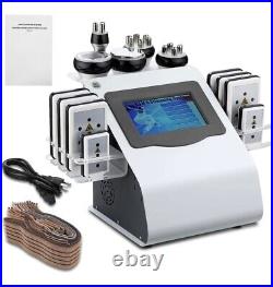 6in1 cavitation fat removal body sculpting machine with laser liposuction