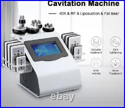 6in1 cavitation fat removal body sculpting machine with laser liposuction