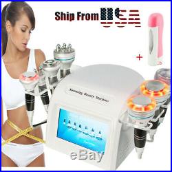 7in1 Beauty Vacuum Ultrasonic Cavitation RF Slimming Fat Removal Skin Machine US