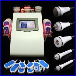 7in1 Ultrasonic Cavitation Vacuum RF Bio LED Light Body Slimming Machine 8 Pads