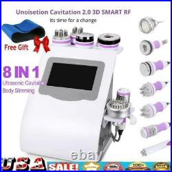 8-1 Ultrasonic 40K Cavitation RF Vacuum LED Photon Microcurrent Slimming Machine