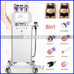 8 In1 Unoisetion Cavitation Ultrasonic Micro Current Face&Body Slimming Machine