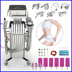8 in1 Stand Ultrasonic Cavitation RF Vacuum Bio Fat Loss Cellulite Machine Salon