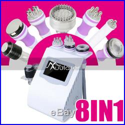 8in1 RF Ultrasonic Cavitation Radio Frequency Vacuum Cooling Slimming Machine