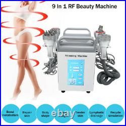 9In1 Ultrasonic Cavitation RF Vacuum Radio Frequency Body Slimming Lift Machine