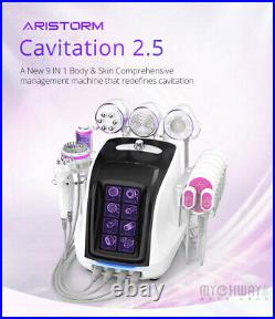 9-1 Ultrasonic Cavitation2.5 Vacuum RF LED Laser Body Slimming Cellulite Machine